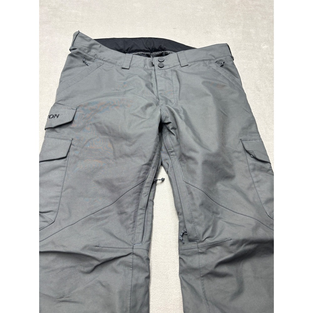Burton Living Lining Gray Cargo Snowboard Pants Mens Large Ski Outdoor CA 26902 - Picture 2 of 8